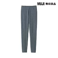 【MUJI 無印良品】女彈性天竺緊身褲 S 墨灰