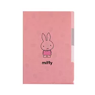【日本Green Flash】Miffy米飛兔系列 三層資料夾A5 ‧ 粉紅色