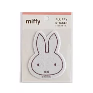 【日本Green Flash】Miffy米飛兔系列 大臉造型貼紙 ‧ 米色