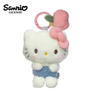 【日本正版授權】三麗鷗 毛茸茸棉花系列 玩偶吊飾 - 凱蒂貓