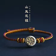 【HandStyle】手鍊 山鬼花錢九宮八卦三色開運編織手鍊(69095) _山鬼花錢