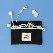 【韓國Livework】Come Here 耳機卡夾零錢包 ‧ 黑