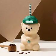 [星巴克]小熊玻璃TOGO冷水杯