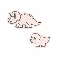 【日本EL COMMUN】恐龍家族 造型貼紙2入組 ‧ 三角龍