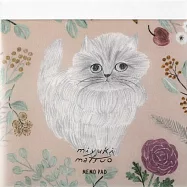 【日本EL COMMUN】松尾Miyuki 插畫貓便條本 ‧ Minette