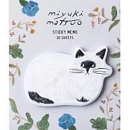 【日本EL COMMUN】松尾Miyuki 插畫貓裁型便利貼 ‧ Repos