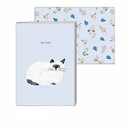 【日本EL COMMUN】松尾Miyuki 插畫貓橫線筆記本A5 ‧ Repos