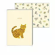 【日本EL COMMUN】松尾Miyuki 插畫貓橫線筆記本A5 ‧ Rosette