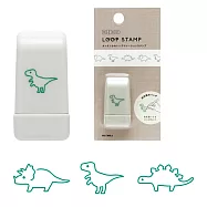 【日本EL COMMUN】DECO浸透滾輪印章 ‧ 恐龍