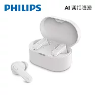 PHILIPS 人體工學舒適型真無線藍牙耳機-TAT1108 白