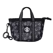 [星巴克]黑色品牌網布零錢包