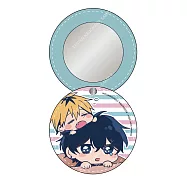 渣男椎名學長與瘋男佐佐木學弟(原作) PU皮革小圓鏡 B