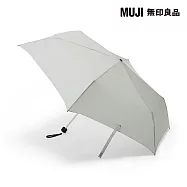 【MUJI 無印良品】晴雨兩用折傘 淺灰