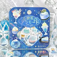 【日本BGM】散裝金箔和紙貼紙包45入 ‧ 喫茶咖啡館 魔幻-冰