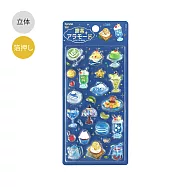 【日本BGM】立體浮雕貼紙(極光箔) ‧ 喫茶咖啡館-貝殼系