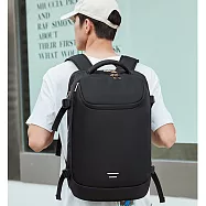 TC 旅行出差大容量電腦背包 可增量雙肩背包 35L-50L 黑色