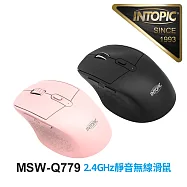INTOPIC 廣鼎 2.4GHz靜音無線滑鼠(MSW-Q779) 黑色