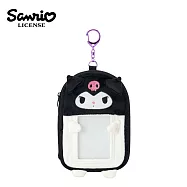 【日本正版授權】三麗鷗 絨毛造型 小卡立牌收納包 - 酷洛米