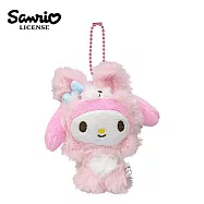 【日本正版授權】三麗鷗 動物系列 玩偶吊飾 - 美樂蒂