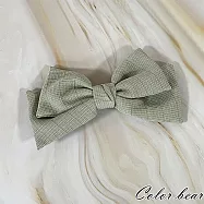 【卡樂熊】氣質優雅蝶結造型彈簧夾/髮夾- 綠色