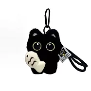 【JP生活館】日系可愛黑貓鑰匙圈掛件 白魚兒-黑貓
