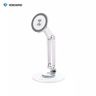 【VOKAMO】MagStand 合金磁吸多角度兩段式手機支架 太空銀