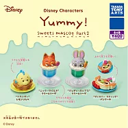 【日本正版授權】全套4款 迪士尼角色 美味甜點 P2 扭蛋/轉蛋 090783
