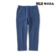 【MUJI 無印良品】幼兒丹寧感全長緊身褲 80 深藍