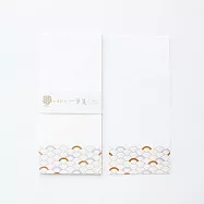 【日本Wa-Life】紙福一刻|翠sui 美濃和紙一筆籤 ‧ 青海波紋樣