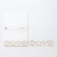 【日本Wa-Life】紙福一刻|翠sui 美濃和紙信紙 ‧ 青海波紋樣