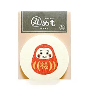 【日本Wa-Life】紙福一刻|NIPPON365 美濃和紙圓形便條紙 ‧ 達摩