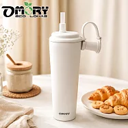 【OMORY】304磁吸霧感保溫杯900ml- 白色