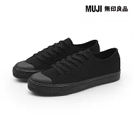 【MUJI 無印良品】撥水加工舒適休閒鞋 22cm 黑紋樣