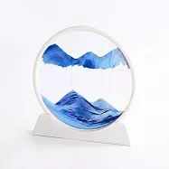 【上手家居】流沙畫(沙漏/流動畫/沙漏畫/流沙擺飾/流砂畫/生日禮物) 夜空藍
