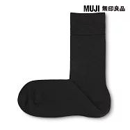 【MUJI 無印良品】男商務直角襪25-27cm 深灰