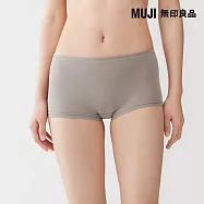 【MUJI 無印良品】女彈性平口內褲 L 摩卡棕
