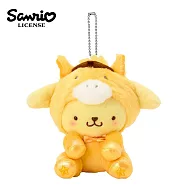 【日本正版授權】三麗鷗 馬年造型系列 玩偶吊飾 - 布丁狗