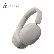 日本 Final UX1000 主動降噪藍牙耳罩耳機 灰米色