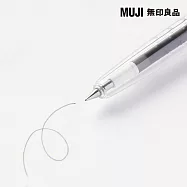 【MUJI 無印良品】可擦膠墨筆/黑0.38