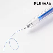 【MUJI 無印良品】可擦膠墨筆/藍0.38