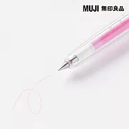 【MUJI 無印良品】可擦膠墨筆/粉0.38
