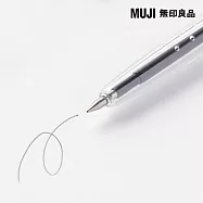 【MUJI 無印良品】可擦膠墨筆/黑0.5