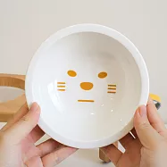 【TOSMU 童心木】實木寵物碗架 陶瓷碗_貓咪圖案