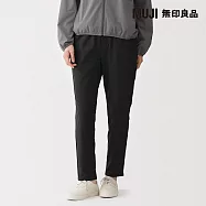 【MUJI 無印良品】女撥水加工彈性舒適褲 S 黑色
