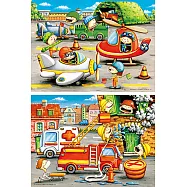 【雷諾瓦拼圖】救援大英雄+飛機總動員/古依平_48片*2