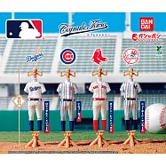 【日本正版授權】全套4款 MLB職棒服裝飾品架 扭蛋/轉蛋 775642