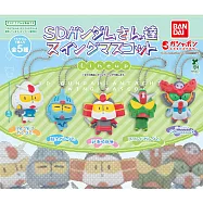 【日本正版授權】全套5款 機動戰士 鋼彈SD 鋼彈吊飾 扭蛋/轉蛋 911873