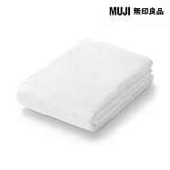 【MUJI 無印良品】棉圈絨雙線織小浴巾/可吊掛 /柔白成品尺寸:W60&times;L120 cm