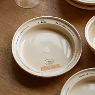 【韓國momur】weekend Achim 陶瓷餐盤17.5cm ‧ green orange