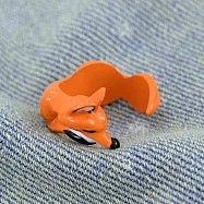 【HandStyle】女戒 森系療癒小物萌寵狐狸百搭開口戒指(26035) 橘色